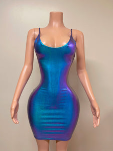 Iridescent-blue-dress